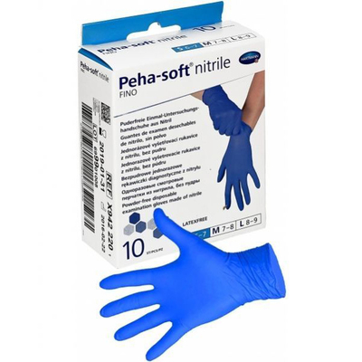  Хартманн PEHA-SOFT (nitril fino перчатки диагностические нитриловые н/с S №10 ) Пауль Хартман
